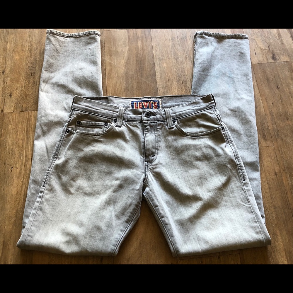 📌 Levi's 511 Hunk Grey Acid Wash Slim Fit Jeans